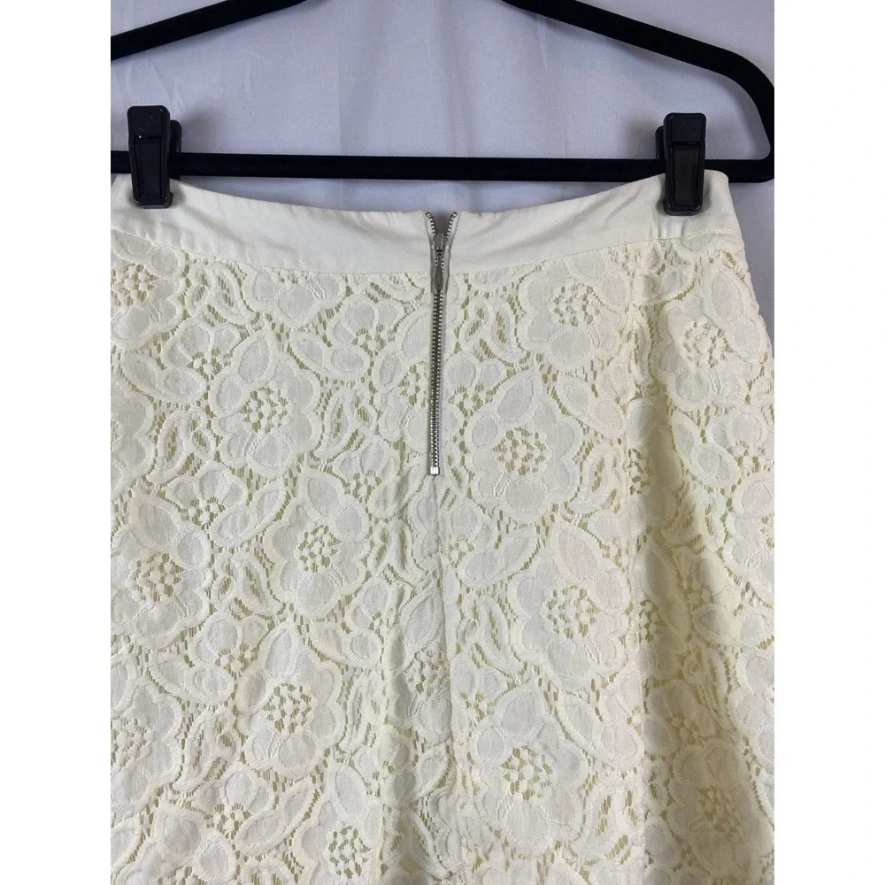 The Limited 2014‎ Size 2 Lined Lace A Line Mini Skirt Back Zipper